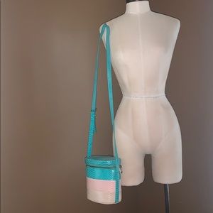 Anthropologie Snakeskin Bucket Purse